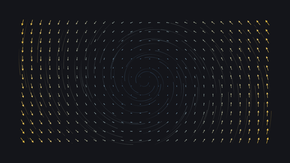 Vector field at 2.9 s